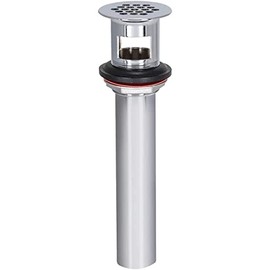 EZ-FLO 1-1/4 Inch x 8 Inch Replacement Bathroom Sink Grid Strainer, Chrome Plated, 35072