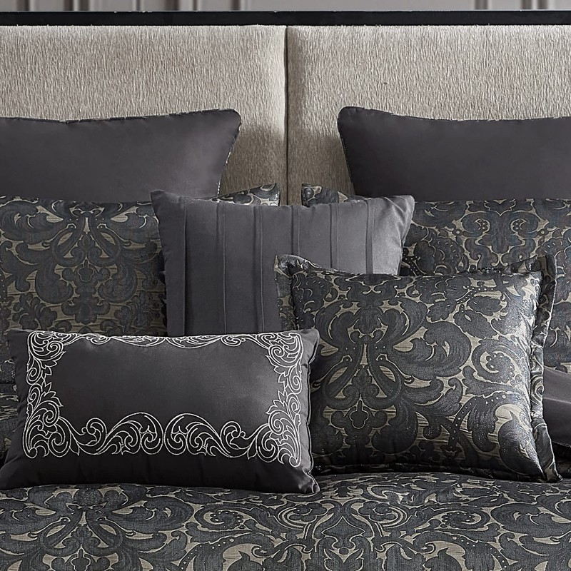 Riverbrook Home 100% Polyester Comforter Set, King, Delery - Tan/Black,