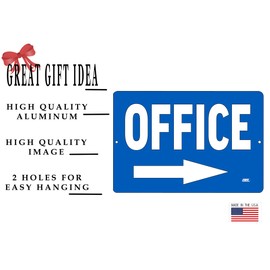 Office Arrow Right Metal Tin Sign Business Retail Store Home Large Restaurant Bar Office Hotel