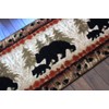 Masada Rugs, Cabin Lodge Area Rug Bear and Cub Scene