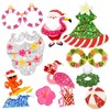 HOWAF 30pcs Mele Kalikimaka Photo Booth Props,Hawaii Christmas Selfie Props