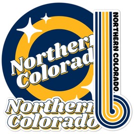 Desert Cactus University of Northern Colorado Stickers UNC Bears Vamos Vinyl Decals Laptop Water Bottle Car Scrapbook Sheet (70s 4inch)