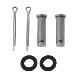 eMagTech Set mit 2 Splinten 11 x 40 mm mit Clip und Unterlegscheibe, kompatibel mit Nostalgie Die Handpumpe Typ 75