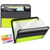 TRANBO 13 Pockets Expanding File Folder with Zipper Closure, A4
