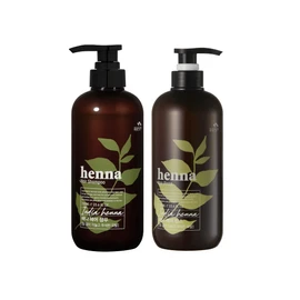 COSMOCOS Henna Hair Shampoo 700ml + Rinse 700ml - Strengthening, Nourishing, Repairing - Hair Care - Shampoo and Conditioner