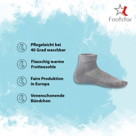 8 pairs of Sneak-iT! Short Socks With Terry Cloth Sole for Men and Women - 43-46