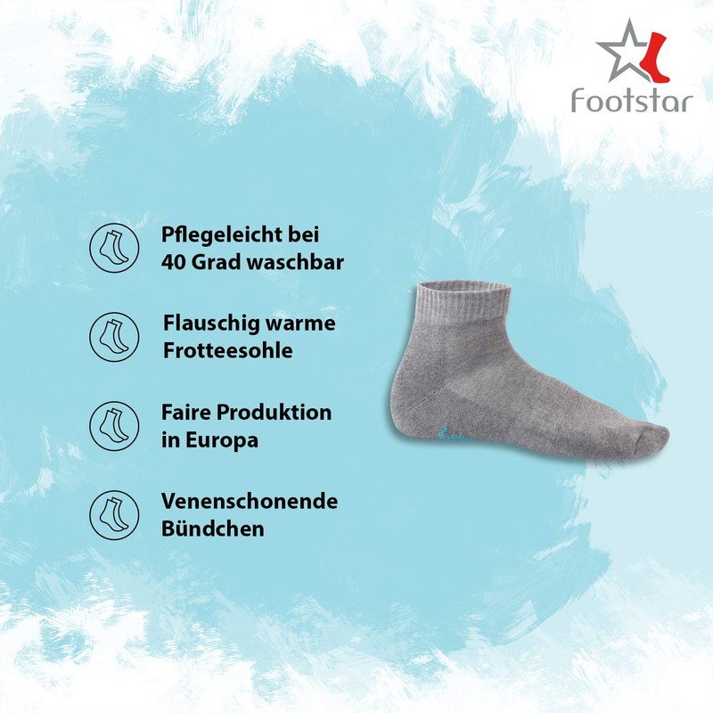 8 pairs of Sneak-iT! Short Socks With Terry Cloth Sole