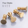 TECI Solid Brass Gold Hooks(2 Pack) Heavy Duty Wall Mounted.Perfect