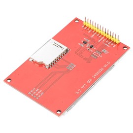 3.2 Inch LCD Display Module 320X240 HD Resolution LCD TFT Display Module 4 Wire SPI TFT LCD Screen with Card Cage (With Touch)
