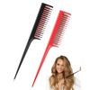 HSIXHAF Pack of 2 Hairdresser Back Comb Triple Toupe Comb