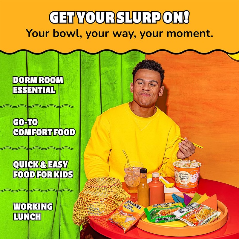 Maruchan Ramen Picante Chicken, Instant Ramen Noodles, Ready to Eat