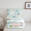 Kids Kawaii Comforter Set For Girls Boys Queen Rainbow Moon