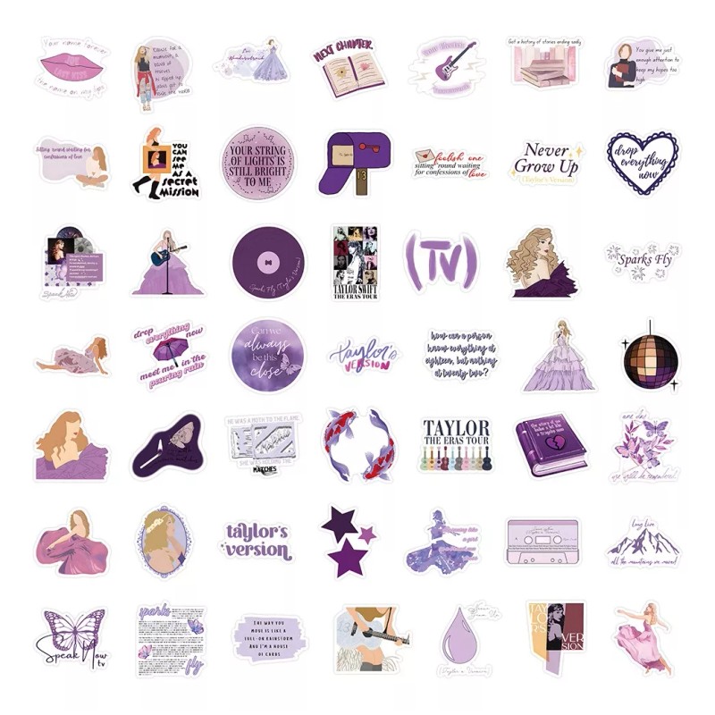 Taylor Swift Speak Now 50 Calcomanias Sticker Contra Agua