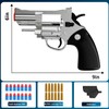 Revolver Toy Gun with Holster Silver - Soft Bullet Western