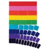 hand2mind Plastic Rainbow Blank Fraction Tiles (Ages 8+), Children Independently Work To Solve For Values (Set of 51)