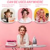 Big Self-Grip Hair Rollers with Stainless Steel Duckbill Clips for
