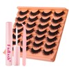 Fadlash Half Eyelashes Kit 3pcs,DIY Lash Extension Kit with Lash