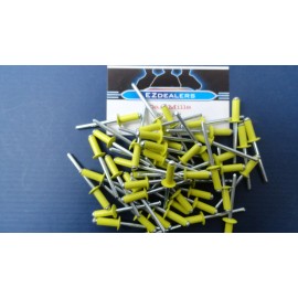 EZ-Rivets Universal Snowmobile Small Head Yellow Rivets 50 pcs 3/16,Rivets,Sk