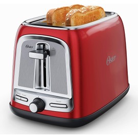 Oster Brand New Oster Extra Wide Slot Toaster 2-Slice for Bread and Bagel, Candy Apple