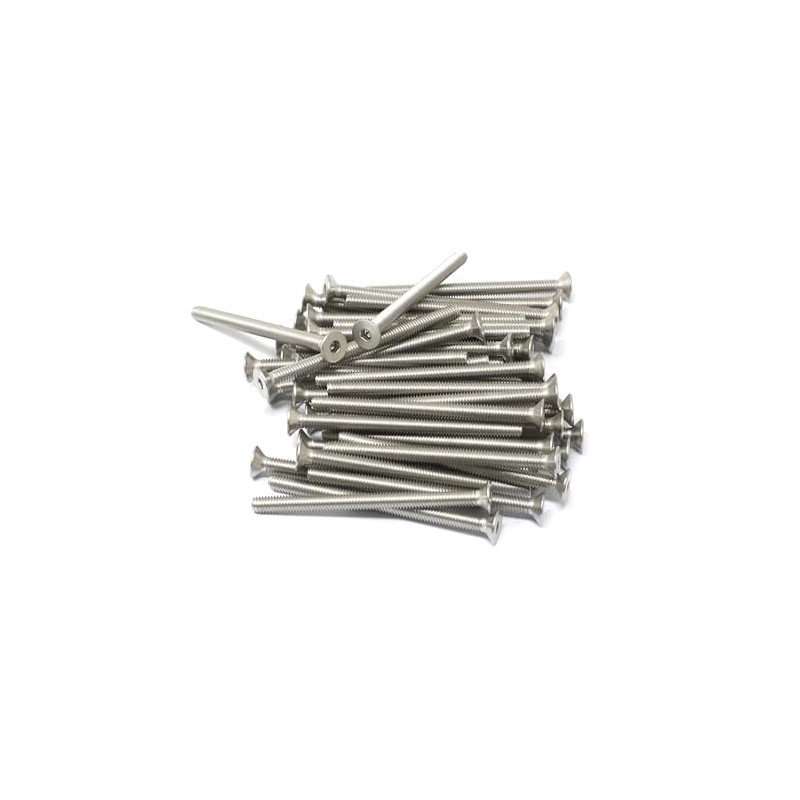 iexcell 50 Pcs M4 x 55mm Thread Pitch 0.7 mm