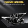 KAC Headlight Assembly Set Pair Compatible with 2010 2011 2012