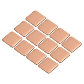MECCANIXITY Heatsink Copper Pad Shim 15mm x 15mm x 1.5mm Thermal Conductive Heat Sink for Electronic Chip Cooling Pack of 12