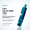 Cimnglr Tire Valve Stem Removal Tool Kit, Includ Upgraded Presta