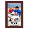 CountryArtHouse 5x7 Frame Brown Mahogany Picture Frame - Solid Wood