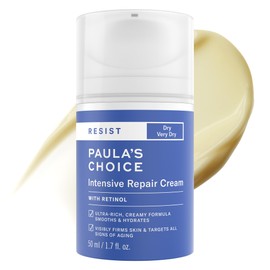 Paula's Choice RESIST Intensive Repair Face Moisturizer with Retinol, Hyaluronic Acid & Jojoba, Anti-Aging Face Cream for Dry, Chapped Skin, Fragrance-Free, 1.7oz