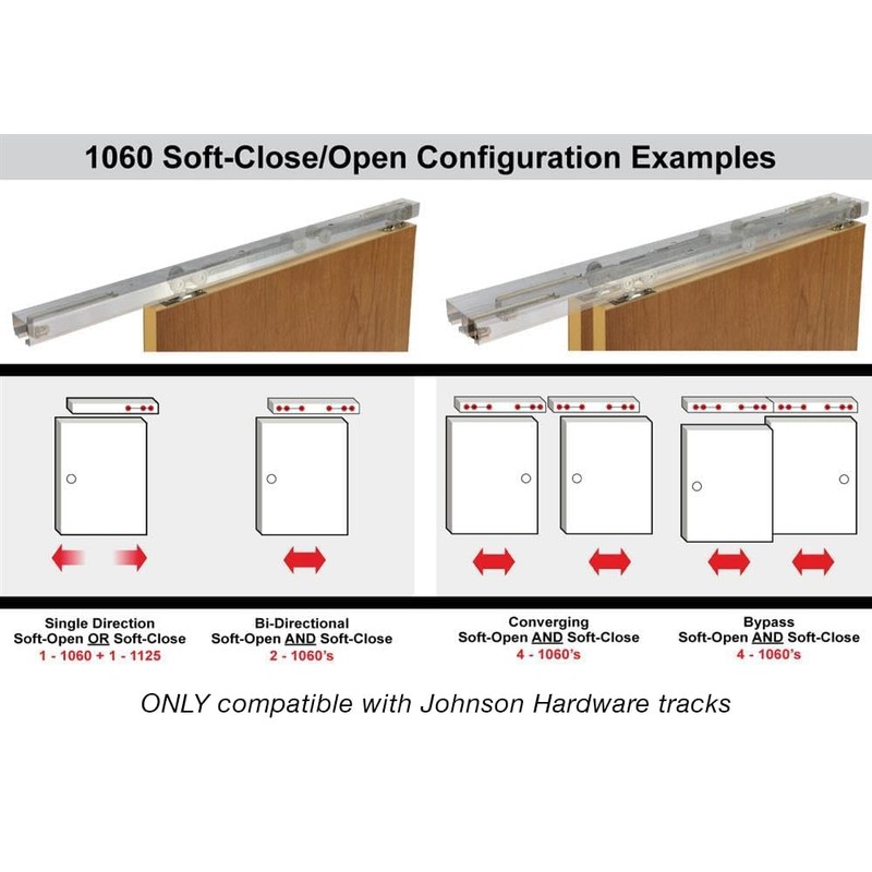 Johnson Hardware 1060 Soft Close Hanger - USA Made, ,