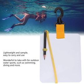 Diving Writing Slate, Dive Write Slates with Graphite Pencil Compact Underwater Board Portable Large Whiteboard Waterproof Notebook Adjustable Note Pad Scuba Wordpad for Water Sports Swimming