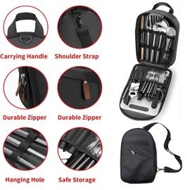 XLRPAT 27-Piece Camping cookware Set, Portable Camping kitchenware Set for Barbecue, Outdoor Cooking, Picnic and Adventure Camping cookware Storage