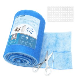 UCINNOVATE MERV 8 Electrostatic Air Vent Filters(50+Filters), 12"x140" Cut to Size Fit Floor Vent Filters, Wall HVAC Furnace Vents, Floor Registers, Celling, RV, AC, Grilles, 66Pcs Adhesive Hooks