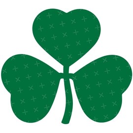 Ireland Irish Shamrock Eire 100mm (4") Vinyl Sticker, Window Decal - Choice of 22 Colours