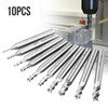 Linkstyle 10PCS 1.5-6mm HSS Drill End Mill Bits Set, 4