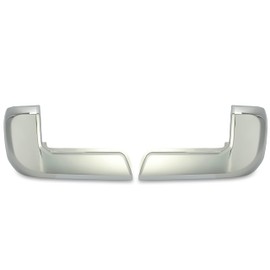 ECOTRIC Rear,Pair Bumper End Caps Compatible with 2016-2023 Toyota Tacoma W/O Parking Sensor Holes Chrome Covers Corner Extension Replacement for 5215504020,5215604020,TO1105131,TO1104131