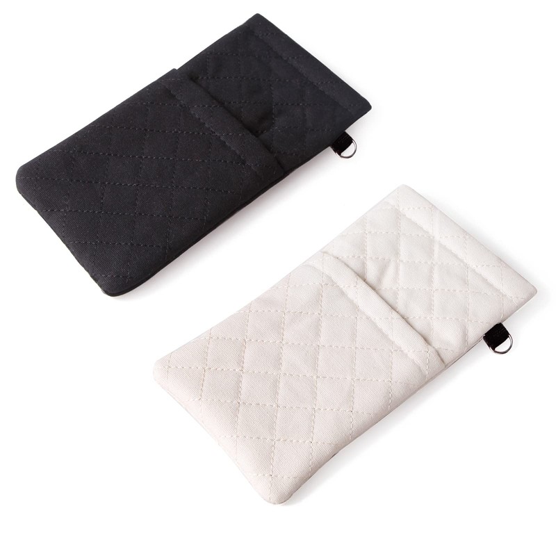 KFPH Double Eyeglasses Pouch Large Squeeze Top Microfiber Soft Glasses