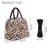MEMOFYND 1-Piece Lunch Bag with Leopard Print and 1 Cutlery