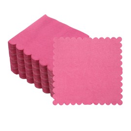 uxcell Cocktail Napkins, 100 Pack Blue 2-Ply Rectangle Disposable Napkins 13" x 16" Beverage Napkins Paper for Dinner Wedding Bar Birthday Party