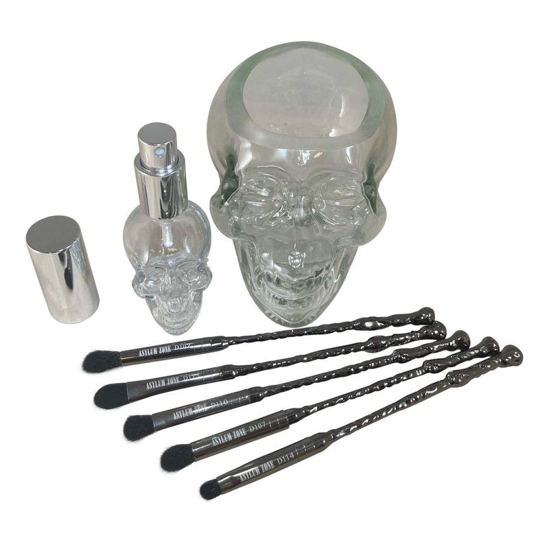 Dark Magic Wand Skull Brush Set