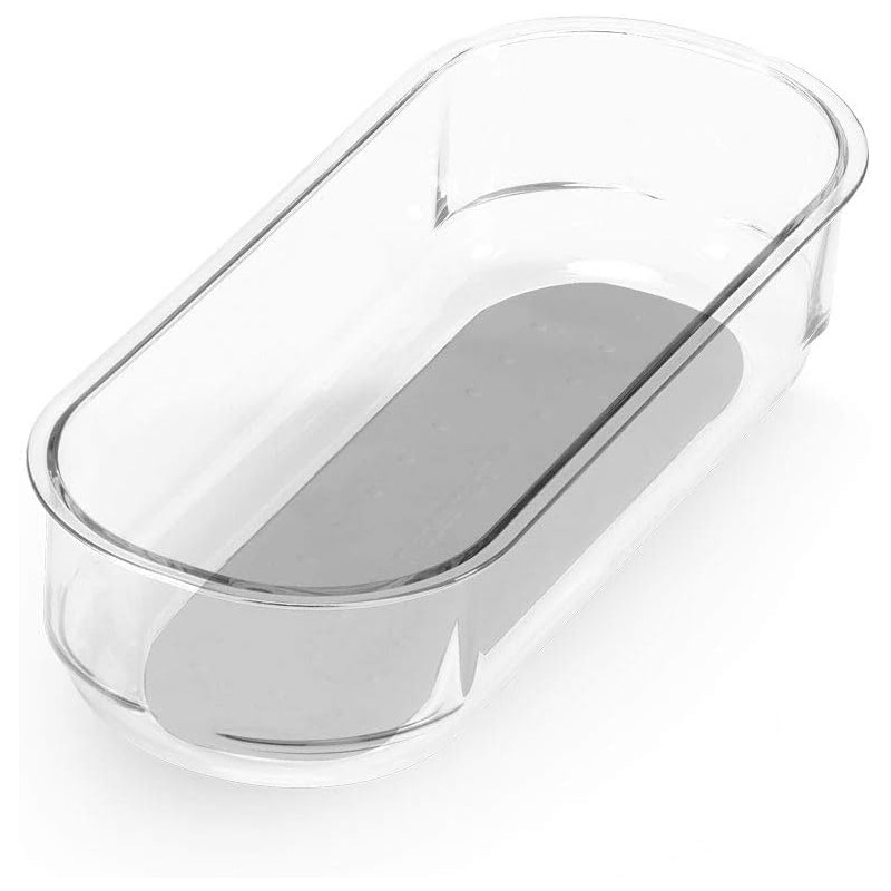 madesmart - 90666 madesmart Clear Soft Grip 8x3 Bin Organizer,