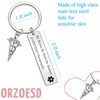 ORZOESD Paramedic Graduation Keychain Medical Gift Nursing Jewelry Medical Technician