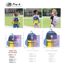 Preschool Toddler Backpack For Boys Girls, Toddler School Mini Backpack For School & Travel, Small Kids Child Backpacks, Preschool Kindergarten Elementary Toddler bag, 11" H, For Kids 2-4, Small