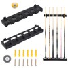 Jetisva 6 Pool Cue Holder Wall Mounted Pool Cue Rack