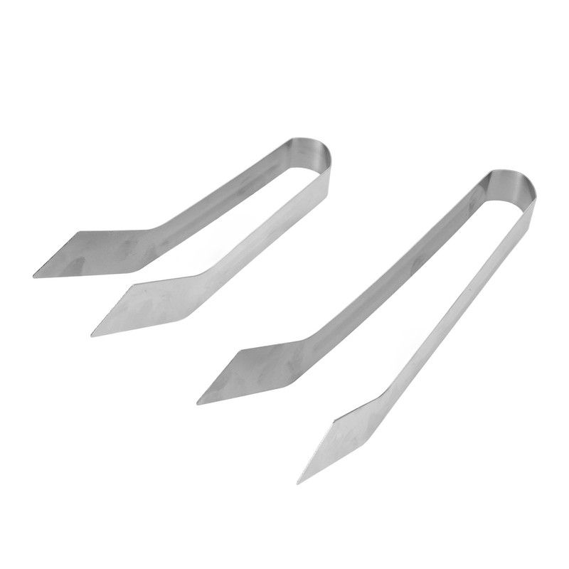 2pcs Stainless Steel Gardening Plants Transplant Tong Plant Remove Transplant