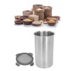 Storage Canister 1400ml Food Storage Container Stainless Steel Airtight Transparent