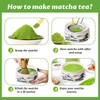 Simsky Matcha set, Japanisches Tee-Set, Matcha-Schale, Schaufel, Sieb, Matcha-Besenhalter, Matcha-Besenständer,