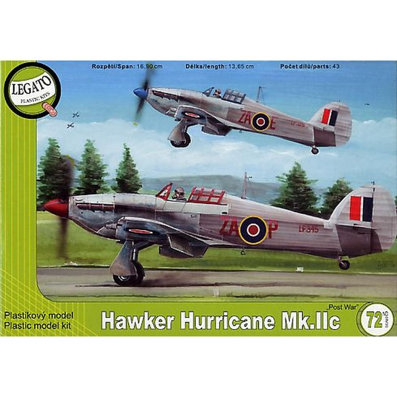Legato 1/72 British Hawker Hurricane Mk.2c Postwar Marking Plastic Model