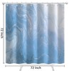 Abstract Marble Shower Curtain, Light Blue Pattern Modern Shower Curtains