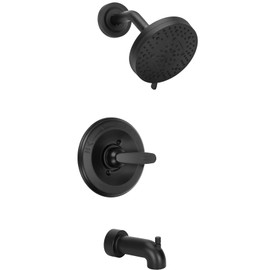 Replacement for DT 13/14 Series Single-Function Shower Valve Trim Kit, Fit R10000 Series Shower Valve, Black Shower Trim Kit(Cartridge and Valve Not Included)